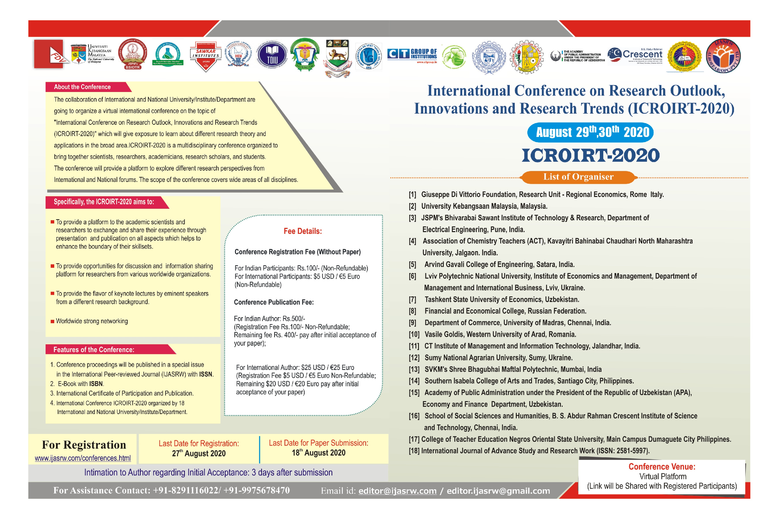 nternational Conference ICROIRT-2020-0